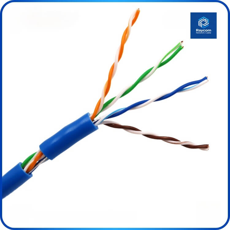 Solid Copper Cat5E Unshielded UTP PVC Lan Ethernet Cable 305m - Raycom - 图片 2