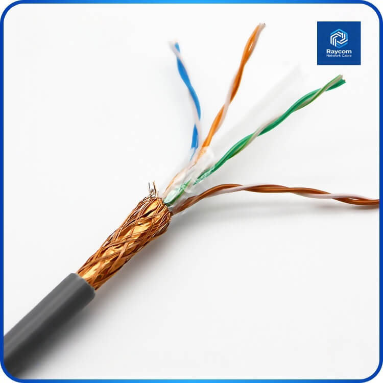 Lan Cable 4 Pairs Solid Copper Interior Exterior Cat6 SFTP Double Shield- Raycom - 图片 3