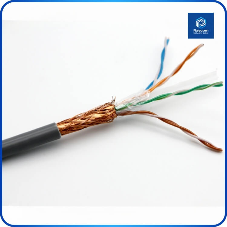 Lan Cable 4 Pairs Solid Copper Interior Exterior Cat6 SFTP Double Shield- Raycom - 图片 2