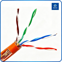 Outdoor SFTP Cat5e 4-Pair 305M Network Cable PVC Jacket Solid Copper - Raycom