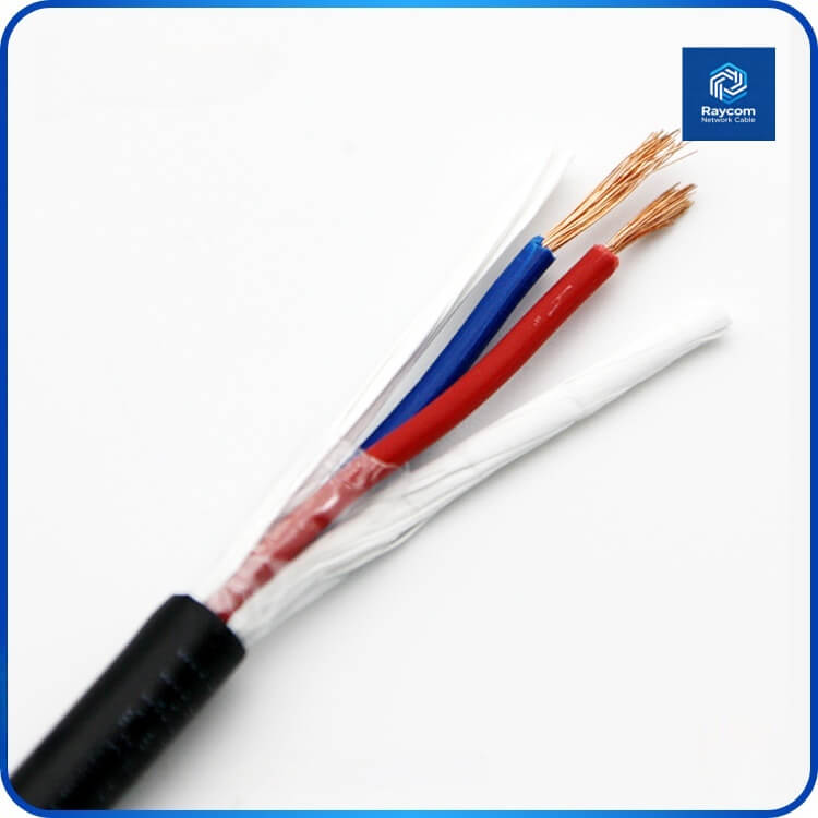 Flexible PVC Sheath 2 Core Bare Copper Power Cable Cord for LED & CCTV - Raycom - 图片 2
