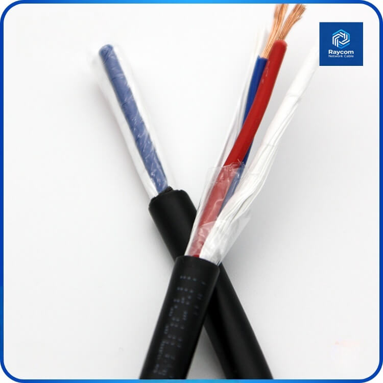 Flexible PVC Sheath 2 Core Bare Copper Power Cable Cord for LED & CCTV - Raycom - 图片 3
