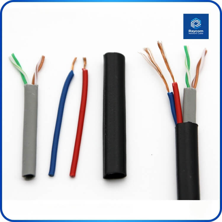 Outdoor UTP 4+2 Siamese Network Cable Unshielded Cat5e LAN Cable Cat6 Communication Cables for Sale - Raycom - 图片 3