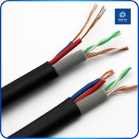 Outdoor UTP 4+2 Siamese Network Cable Unshielded Cat5e LAN Cable Cat6 Communication Cables for Sale - Raycom