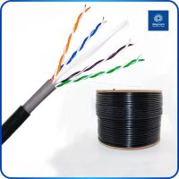 Manufacturer Outdoor Cat6 305m 1000ft Utp Pure Copper Cable 23awg Waterproof Lan Network Cable- Raycom